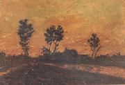 Landscape at Sunset (nn04), Vincent Van Gogh